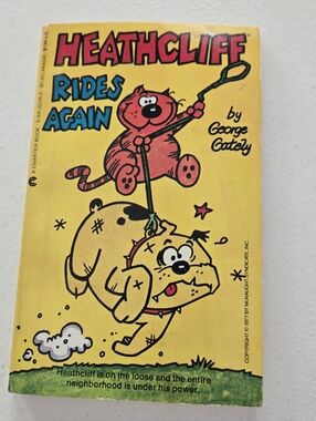 Vintage 1977 HEATHCLIFF Rides Again #2 Paperback Book George Gately 1970's Comic